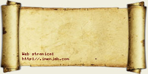 Isidora Damjanac vizit kartica